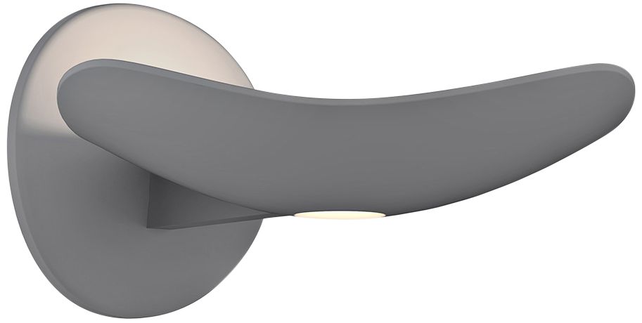 Sonneman Infinity 2" High Gray LED Wall Sconce with Downlight