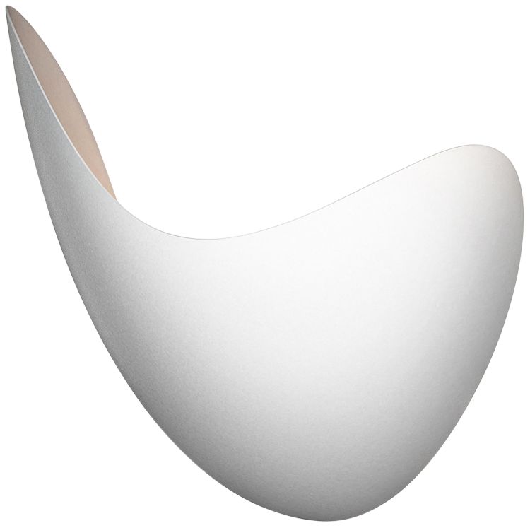 Sonneman Waveforms 10" High Satin White LED Left Wall Sconce