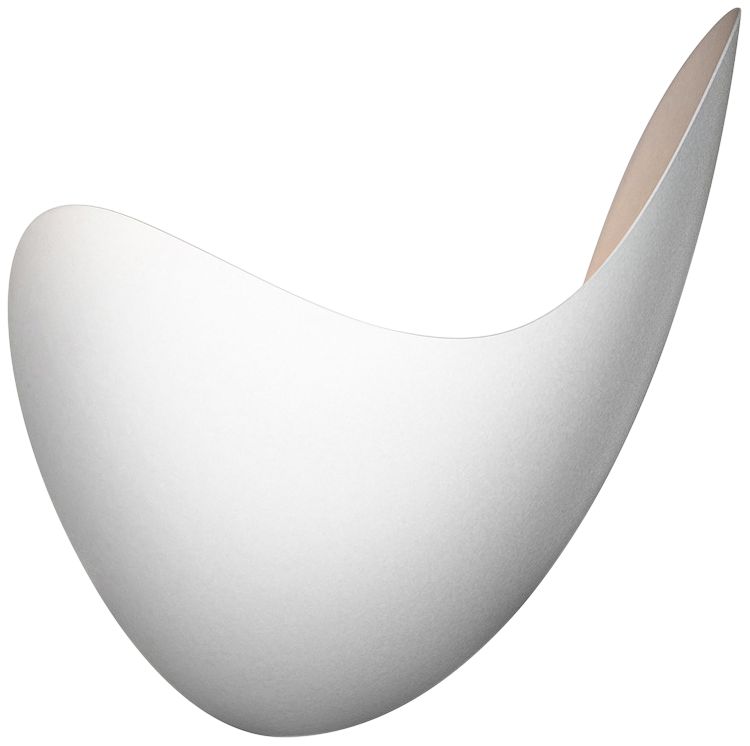 Sonneman Waveforms 10" High Satin White LED Right Wall Sconce
