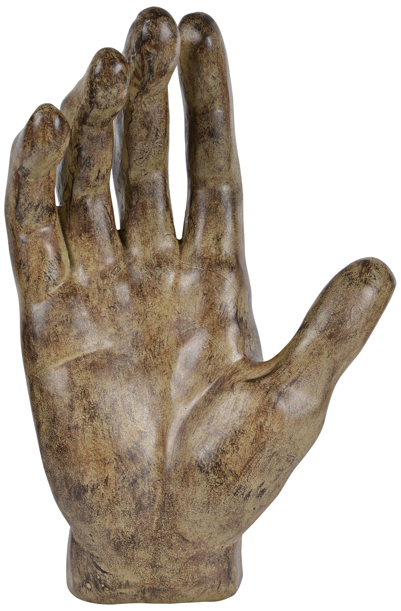 Grasp 14" High Brown Decorative Statue