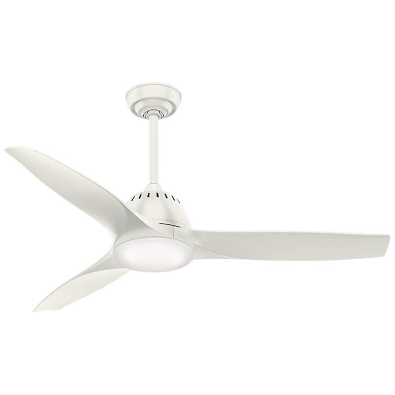 52&quot; Casablanca Wisp Fresh White LED Ceiling Fan with Remote Control