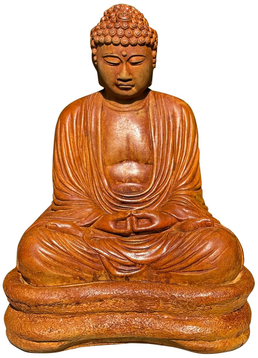 Henri Studio Buddha on Base 22"H Olivestone Garden Accent