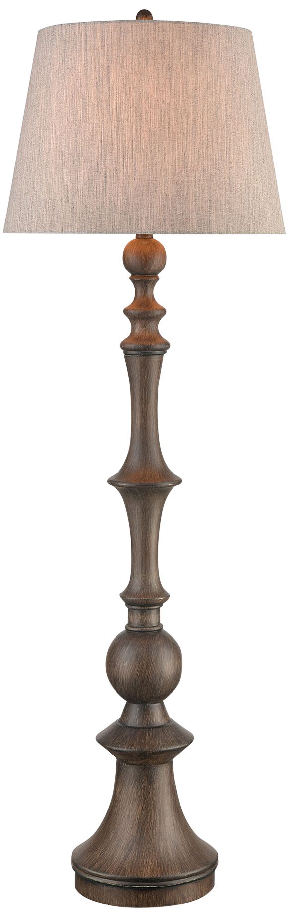 Rhinebeck Hull Aged Wood Column Floor Lamp 324R0 Lamps Plus