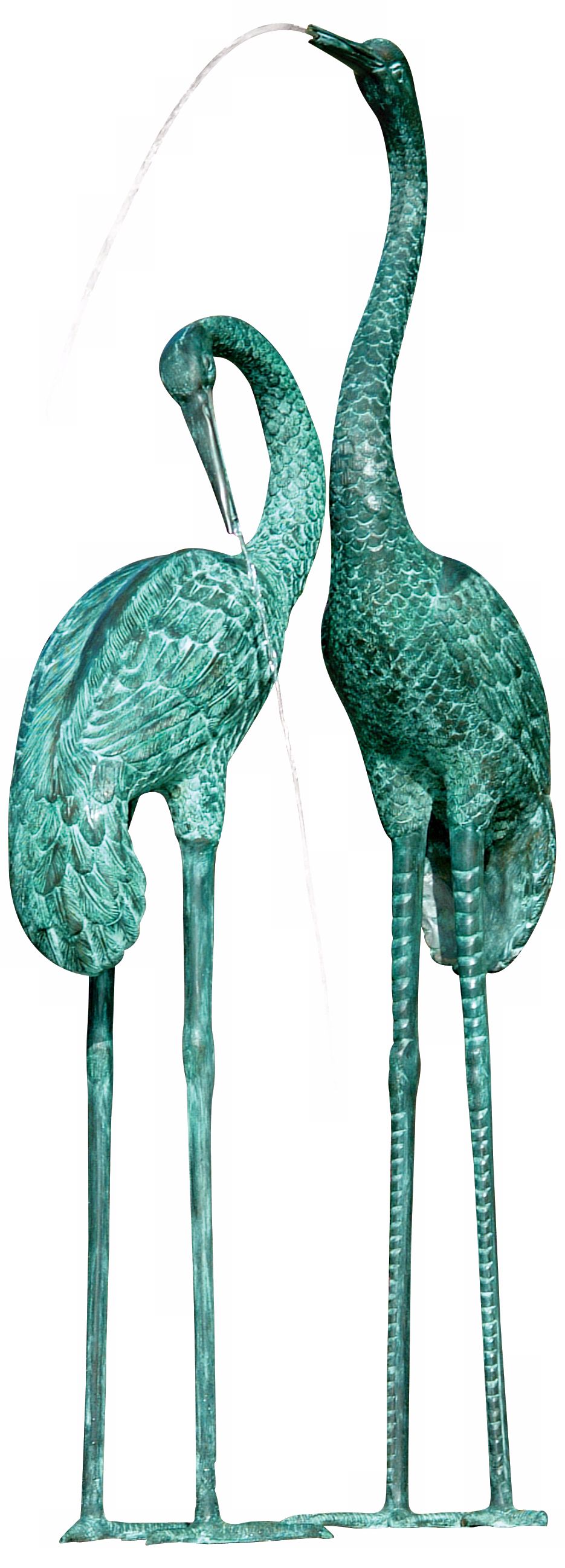 Large Cranes 60" High Water Spitter Pond Fountain