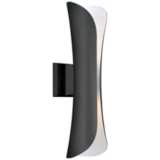 Scroll 21 1/4&quot;H Architectural Bronze LED Outdoor Wall Light