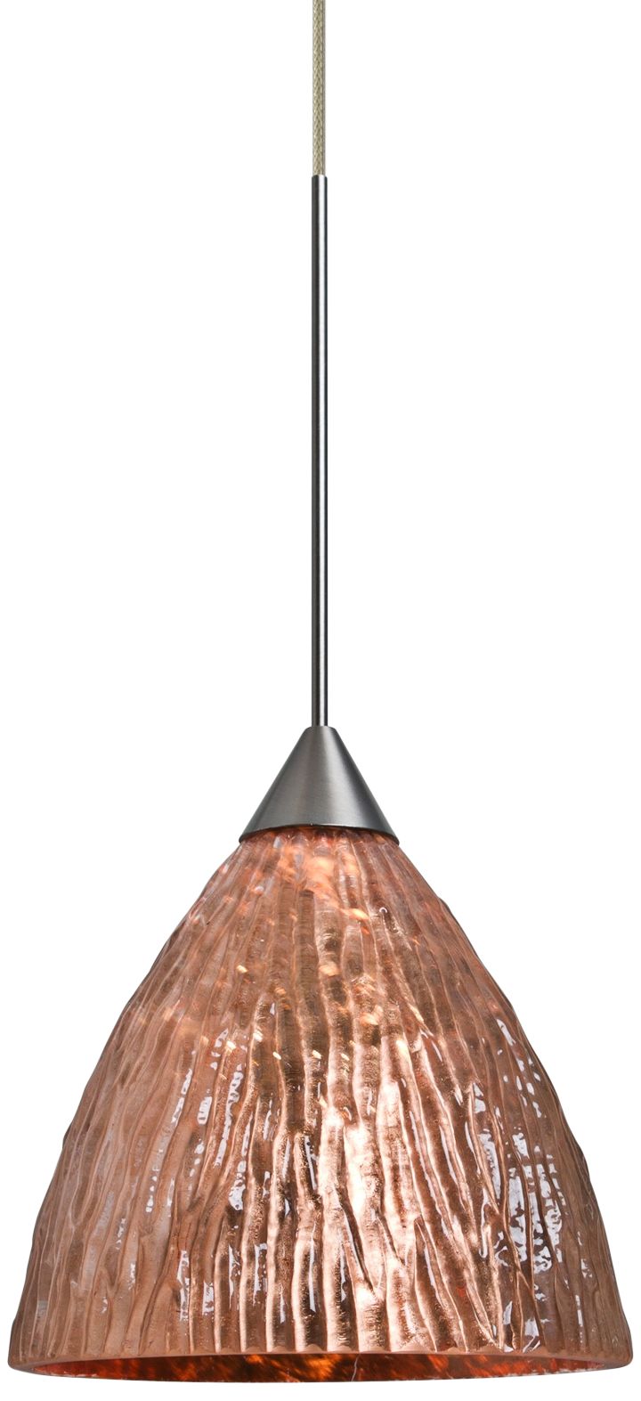 Besa Eve 5" Wide Satin Nickel Mini Pendant