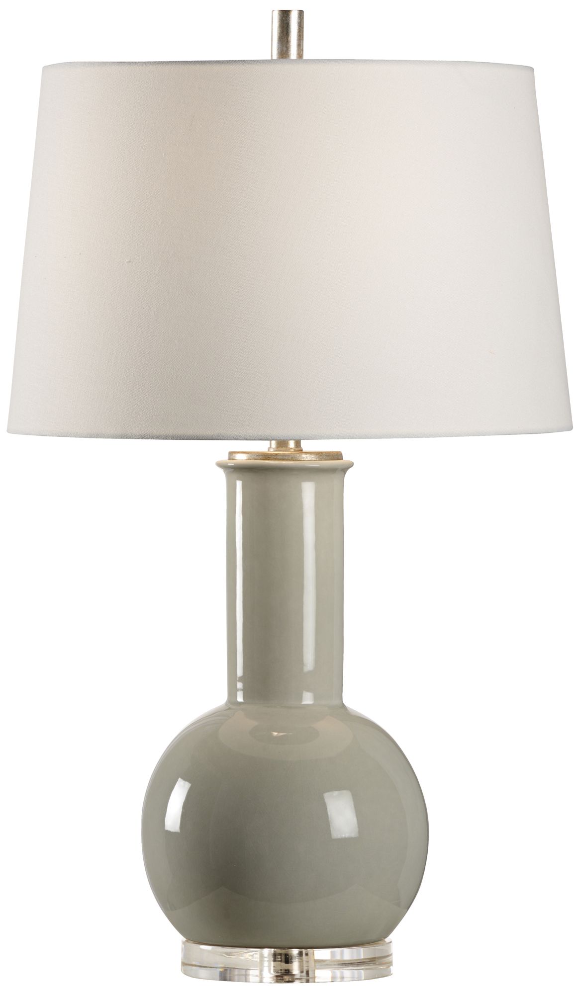 sage green table lamp