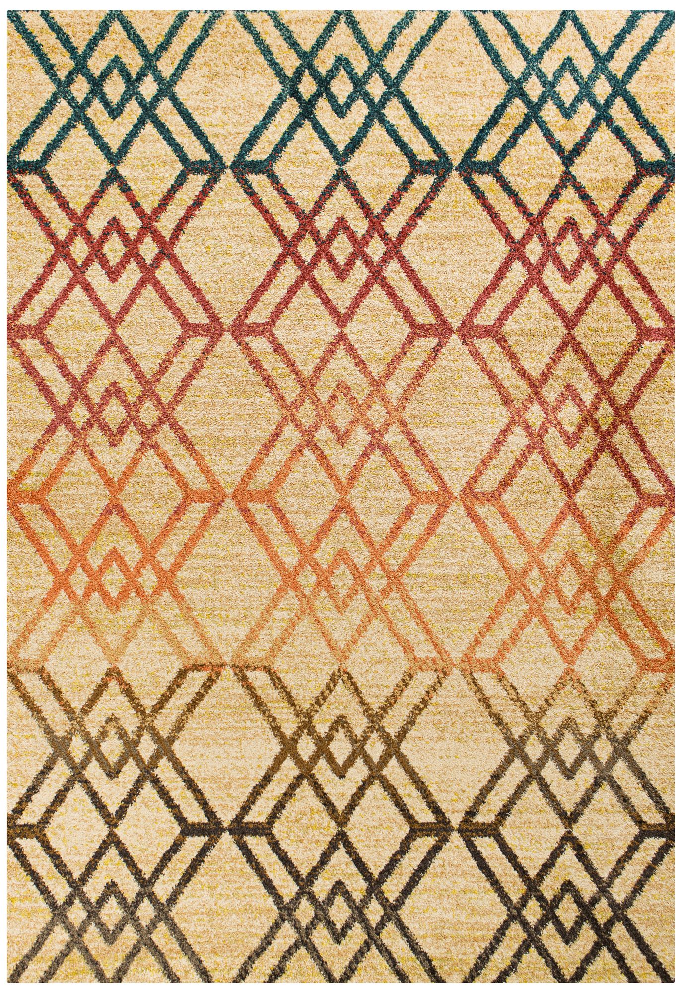Barcelona 4470 Brown Sand Moderne Area Rug