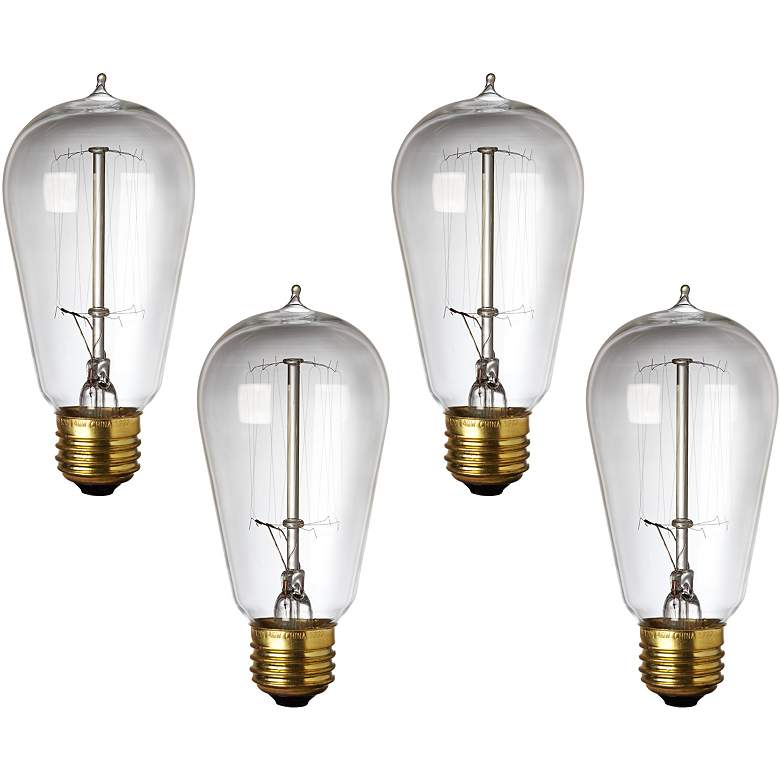 6-Pack 40 Watt Edison Style Medium Base Light Bulbs