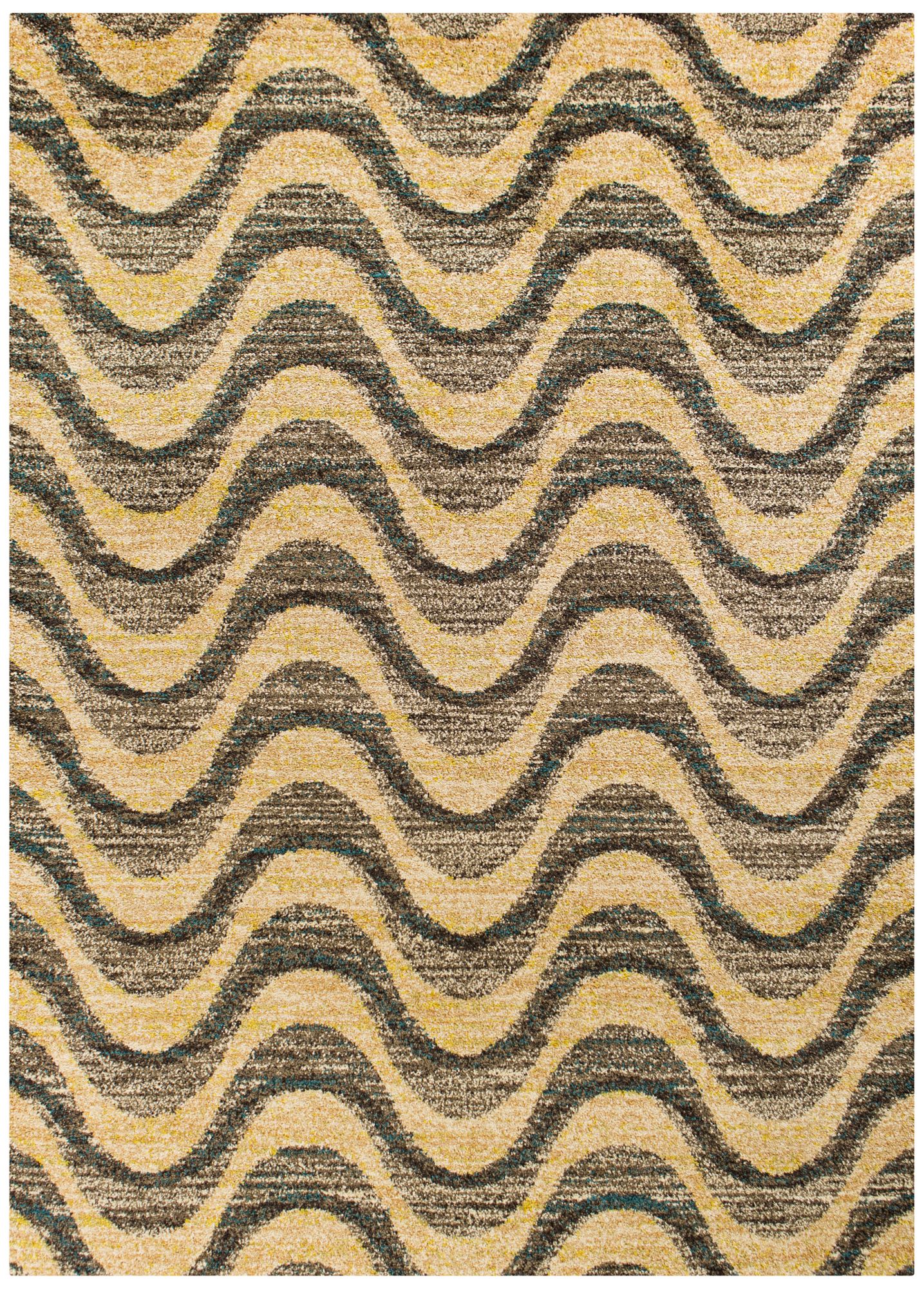 Barcelona 4477 Gray and Sand Isla Area Rug 