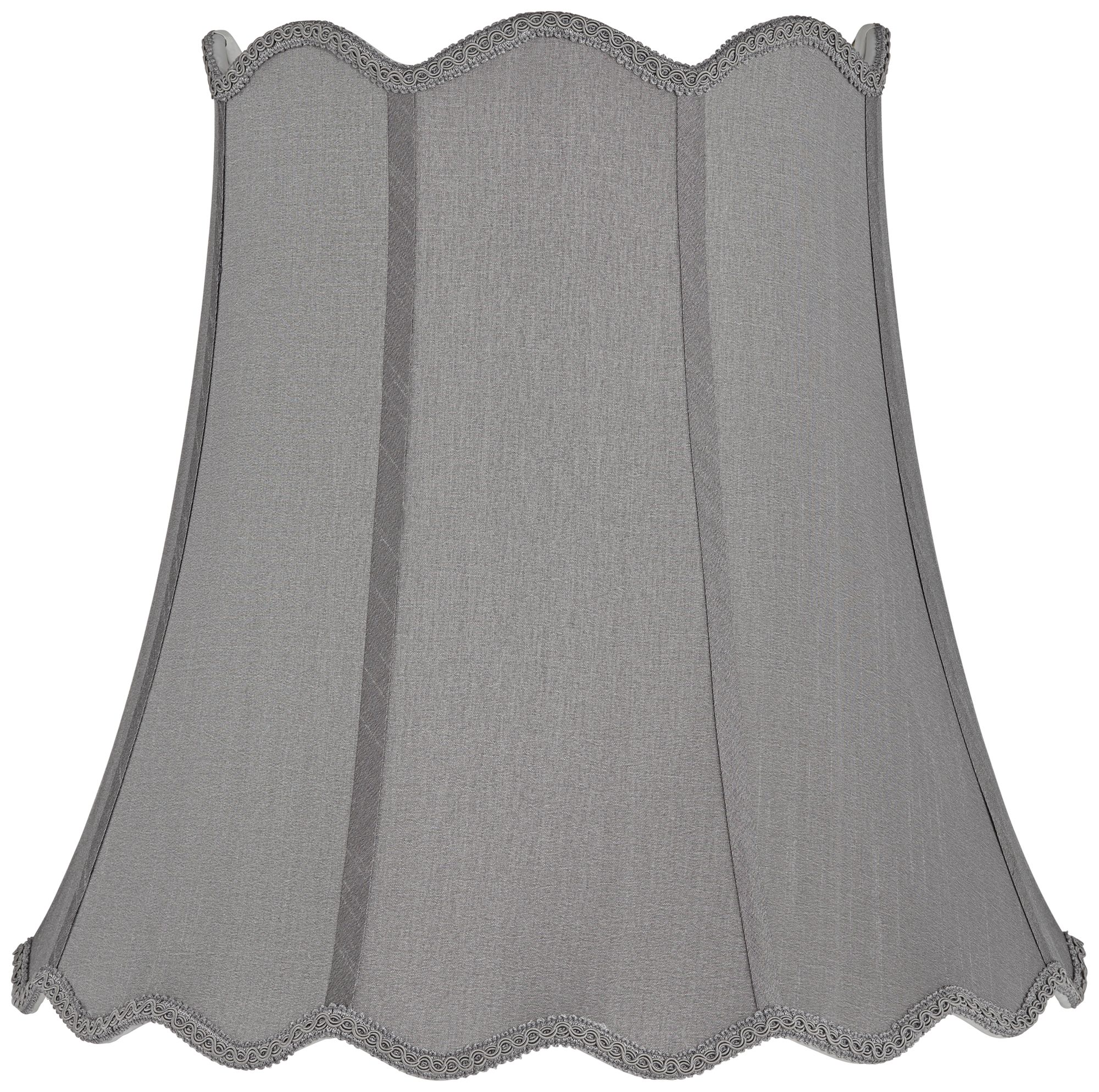 Morell Gray Scallop Bell Lamp Shade 10x16x16 (Spider)