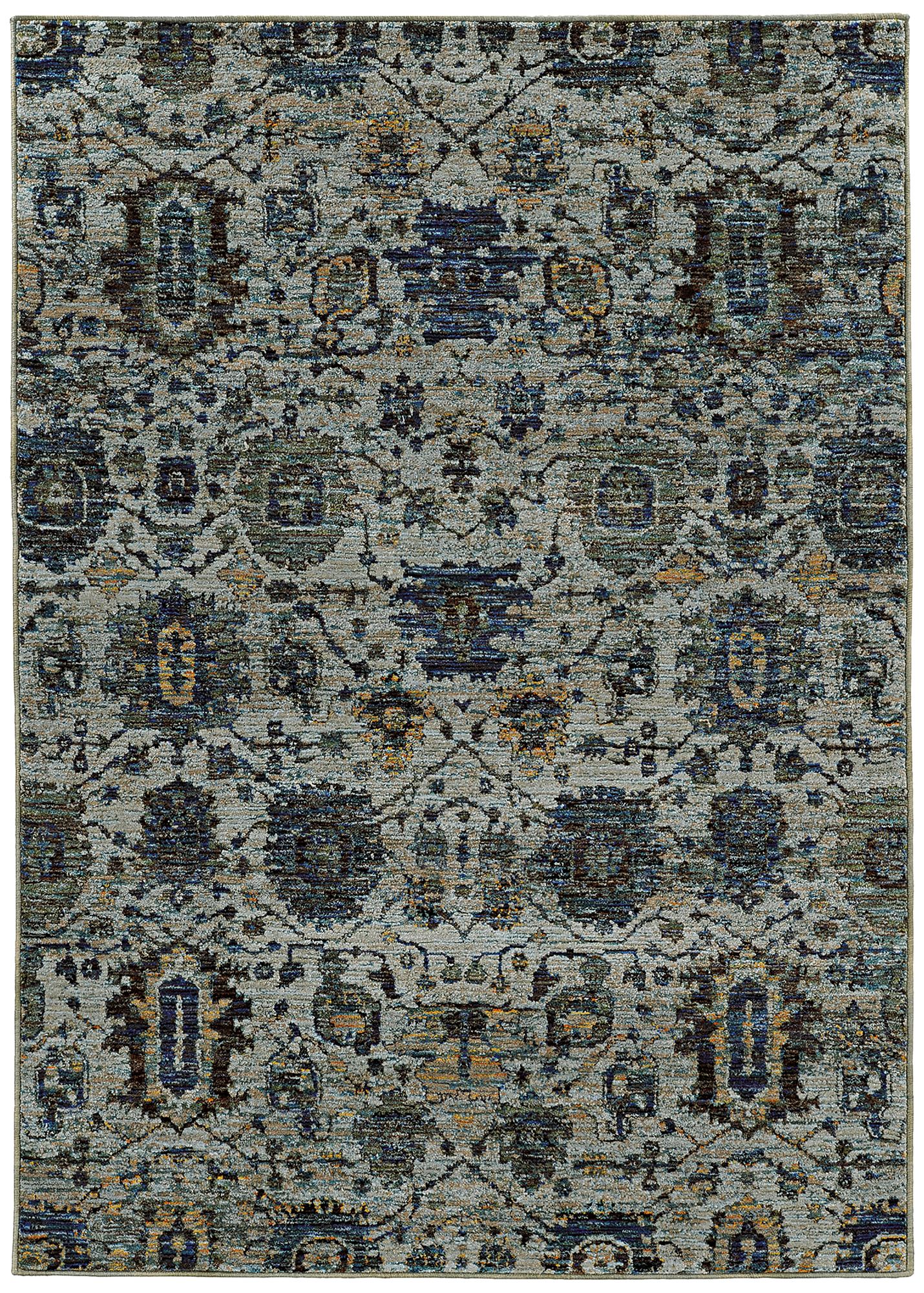 Andorra 7120A Blue and Navy Area Rug 