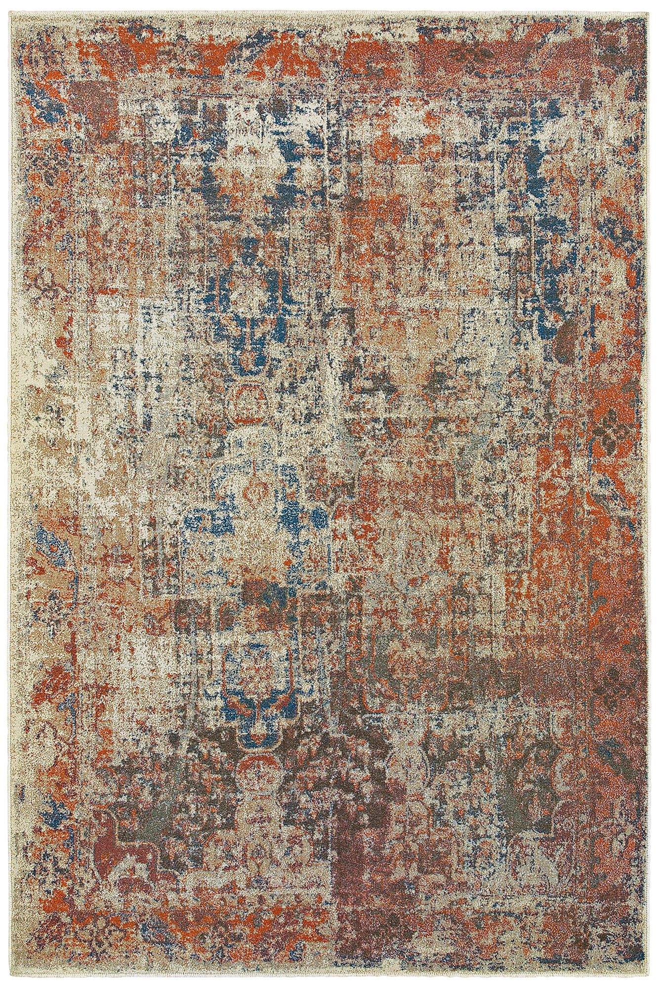 Pasha 521X6 Multi-Color Beige Area Rug 