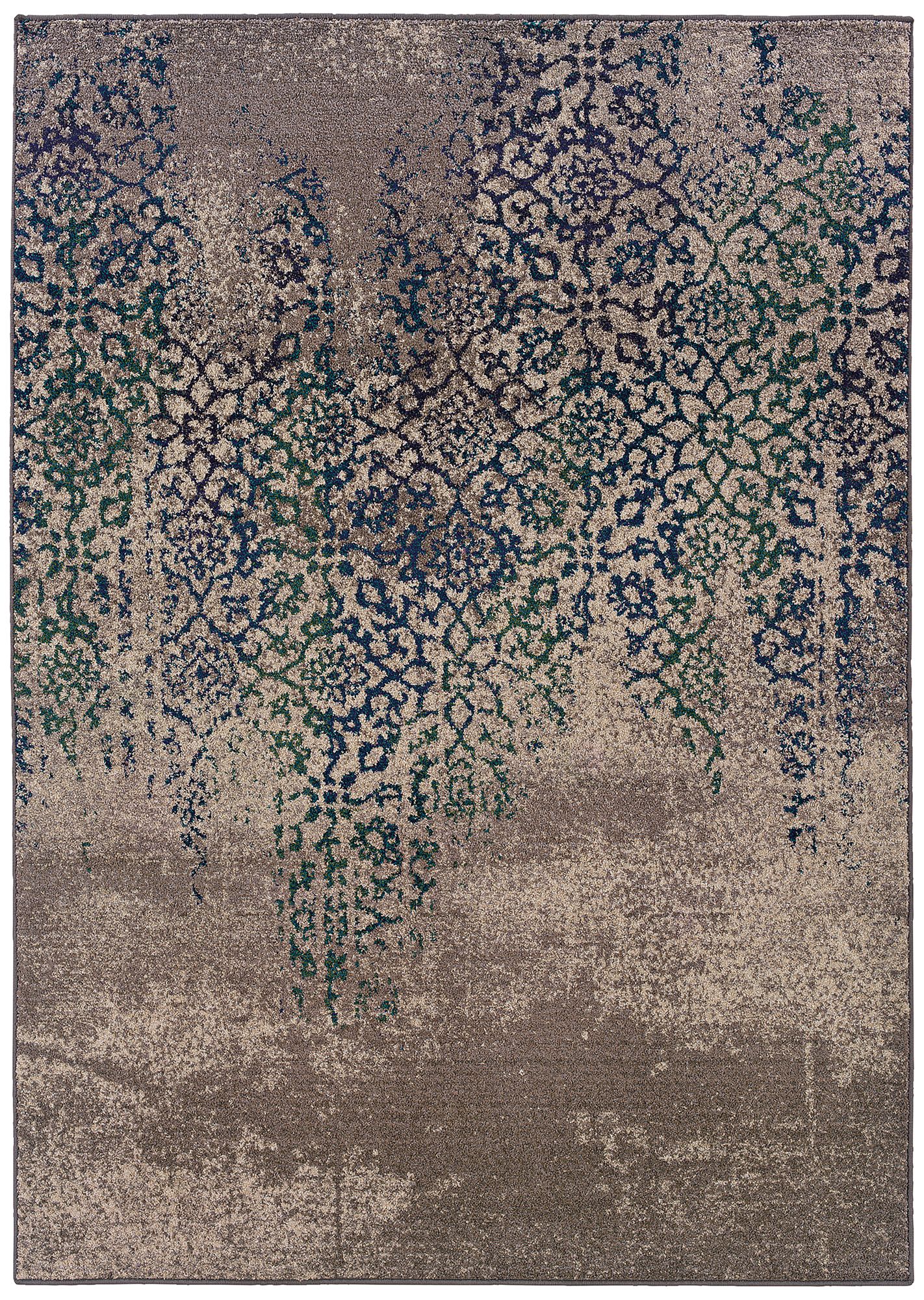 Kaleidoscope 504D5 Gray and Blue Area Rug 