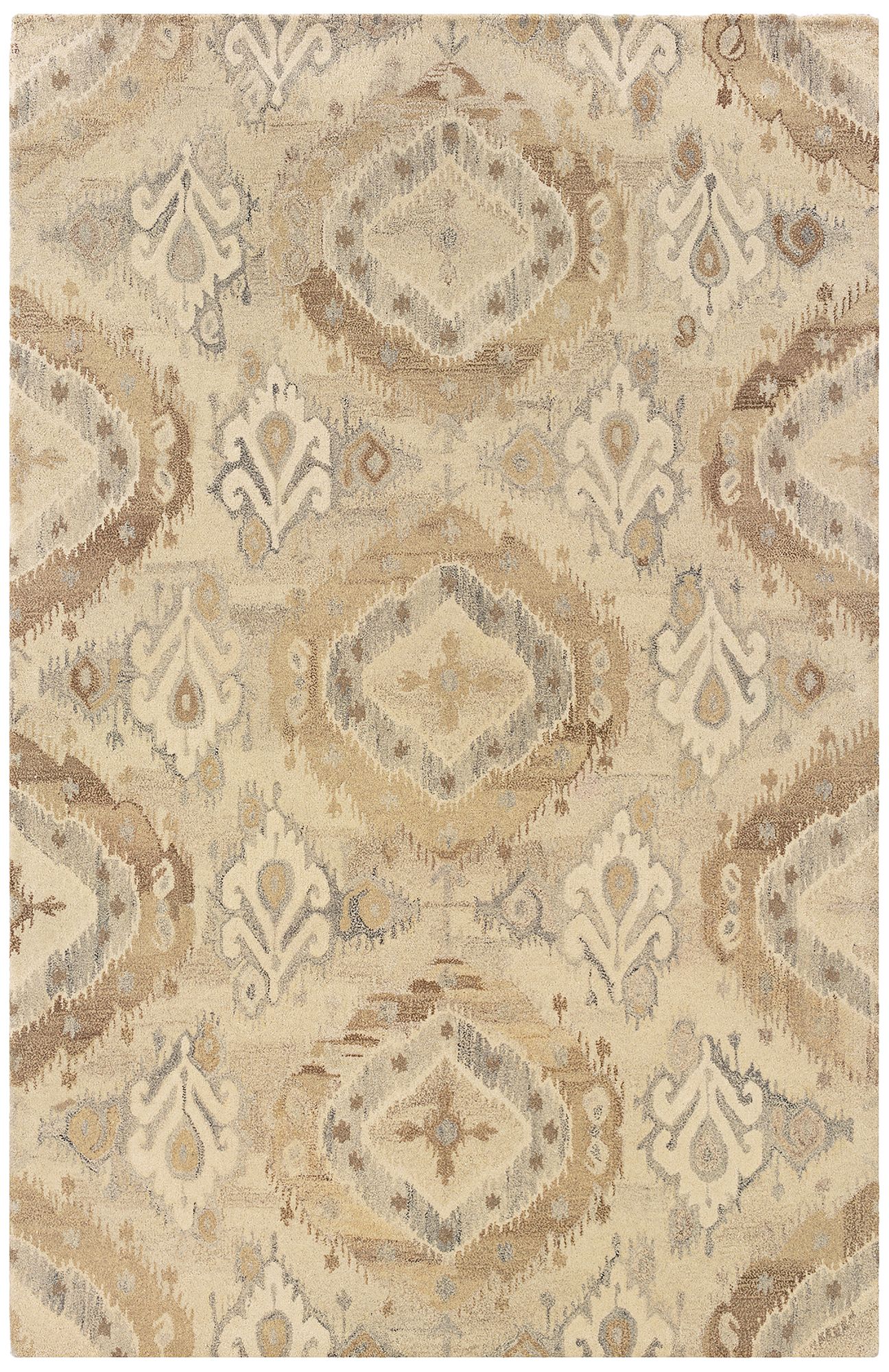 Anastasia 68003 Beige and Ivory Wool Area Rug 