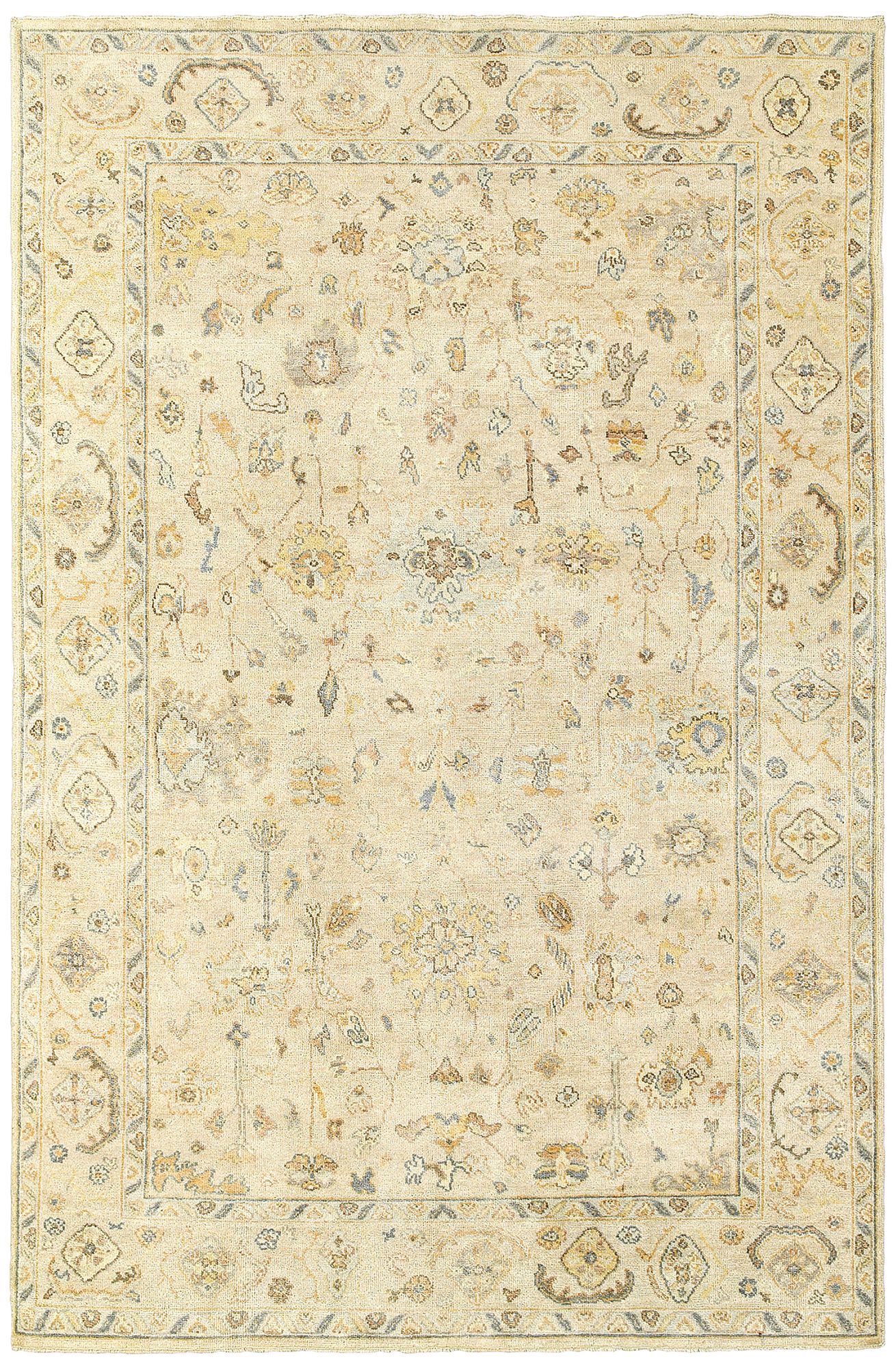 Palace 10301 Beige and Gray Indoor-Outdoor Area Rug 