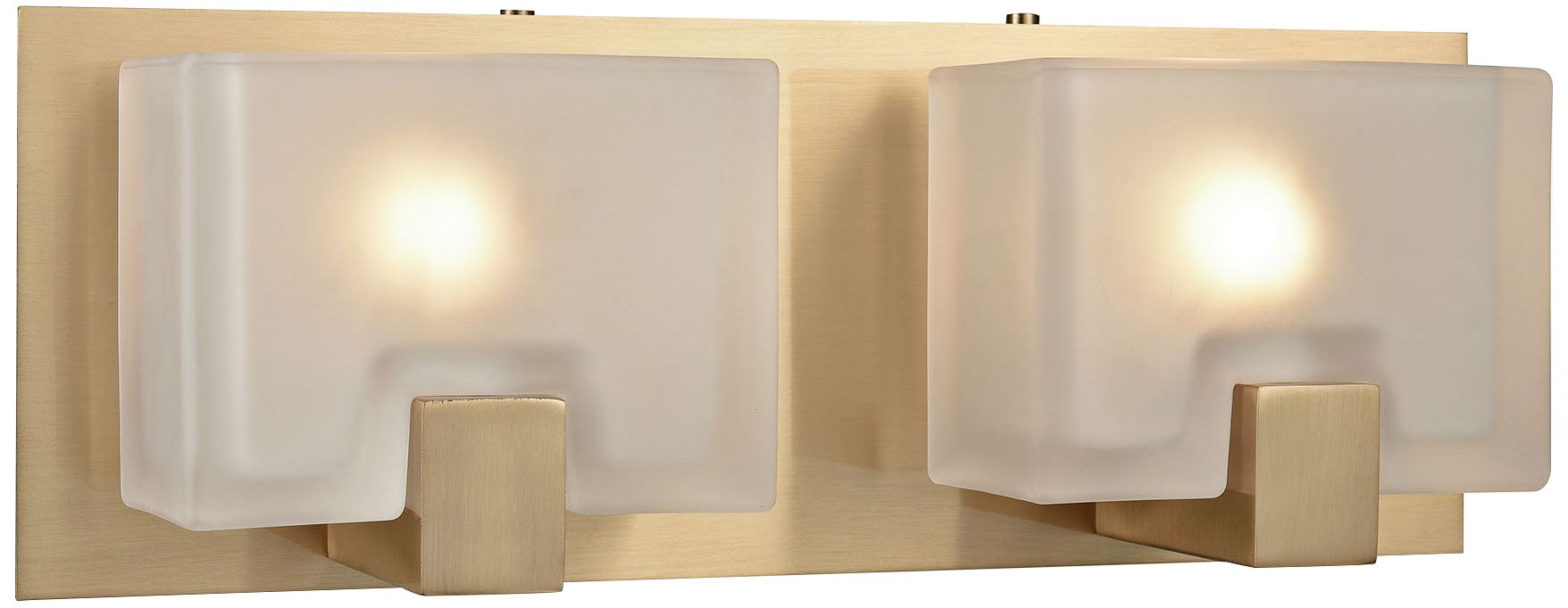 Ridgecrest 5" high Satin Brass 2-Light Wall Sconce