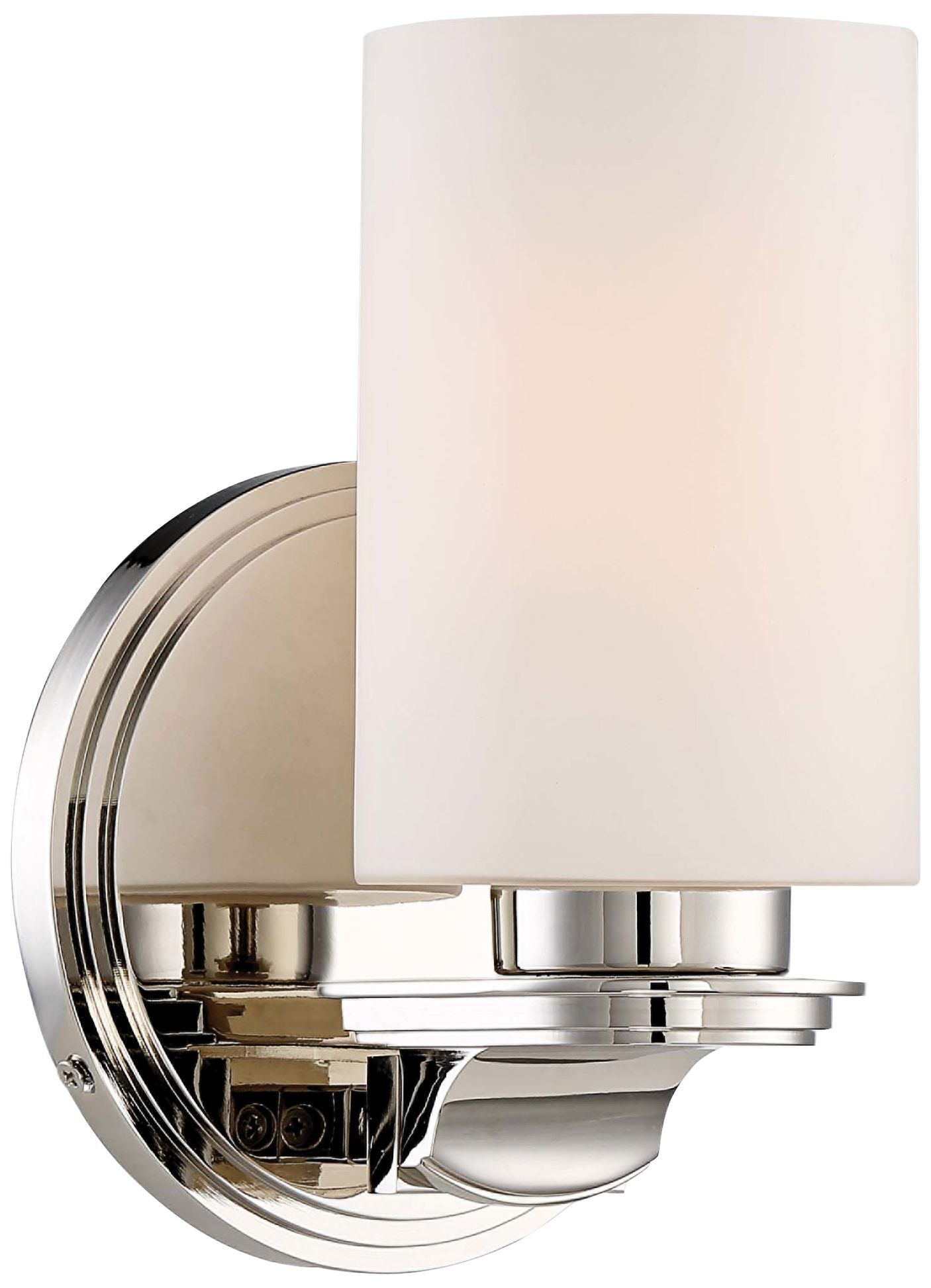Arrondir 9" High Polished Nickel Wall Sconce
