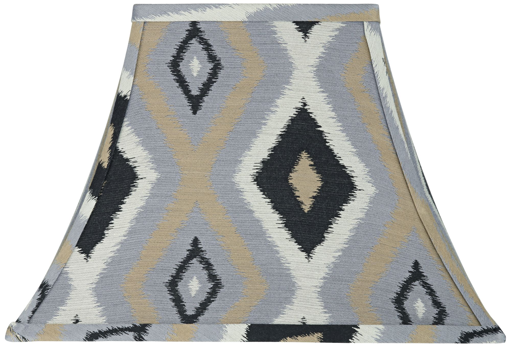 Venus Gray Rectangular Bell Lamp Shade 6/8X11/16X12 (Spider)