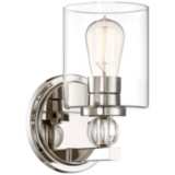 Studio 5 9 1/2&quot; High Polished Nickel Wall Sconce