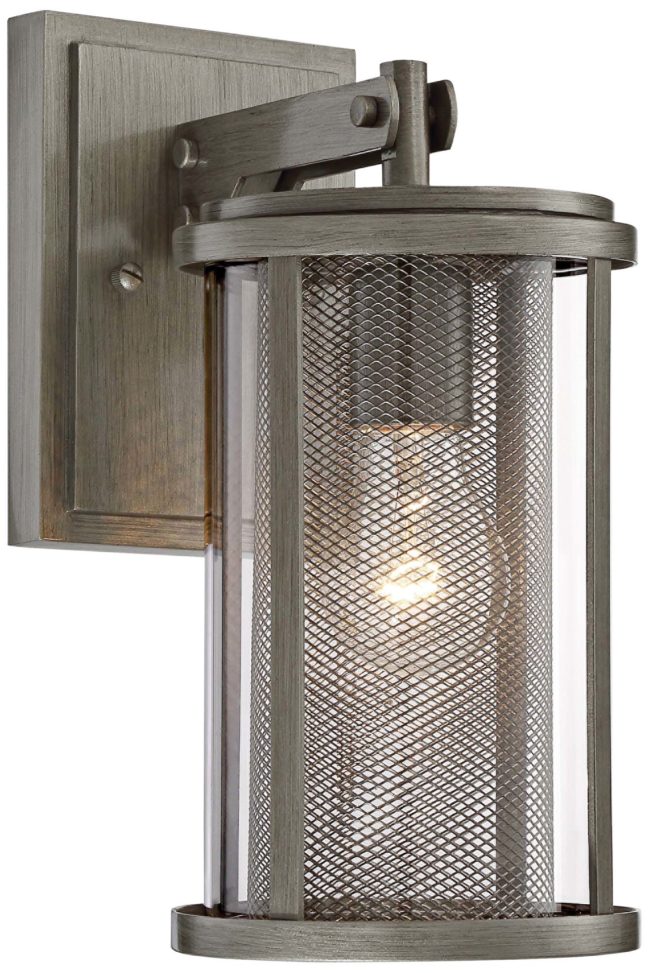 Radian 12 1/2" High Brushed Nickel Outdoor Wall Light