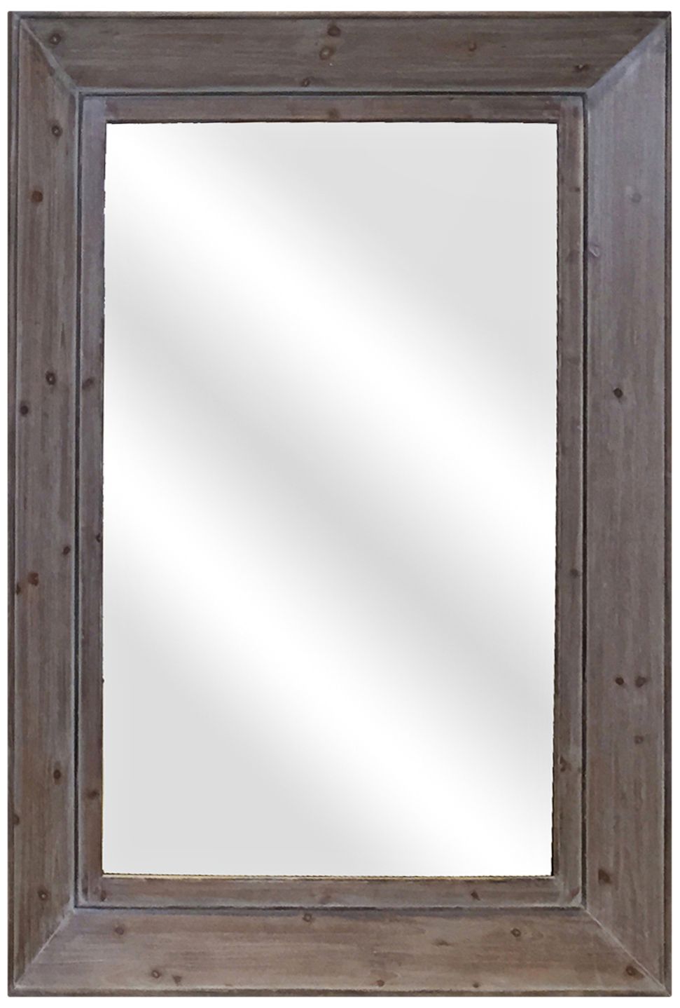 Farm House IV Natural 35" x 47" Wall Mirror