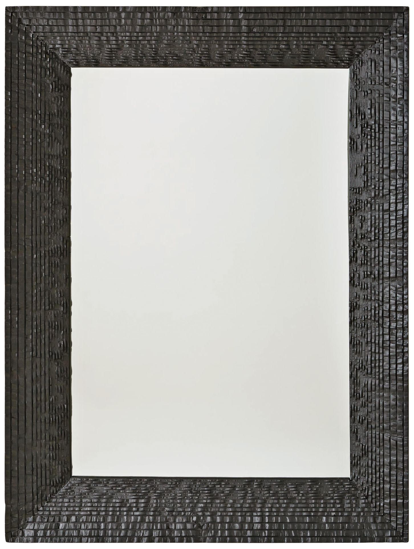 Kyoto Matte Black 36" x 47 3/4" Wall Mirror
