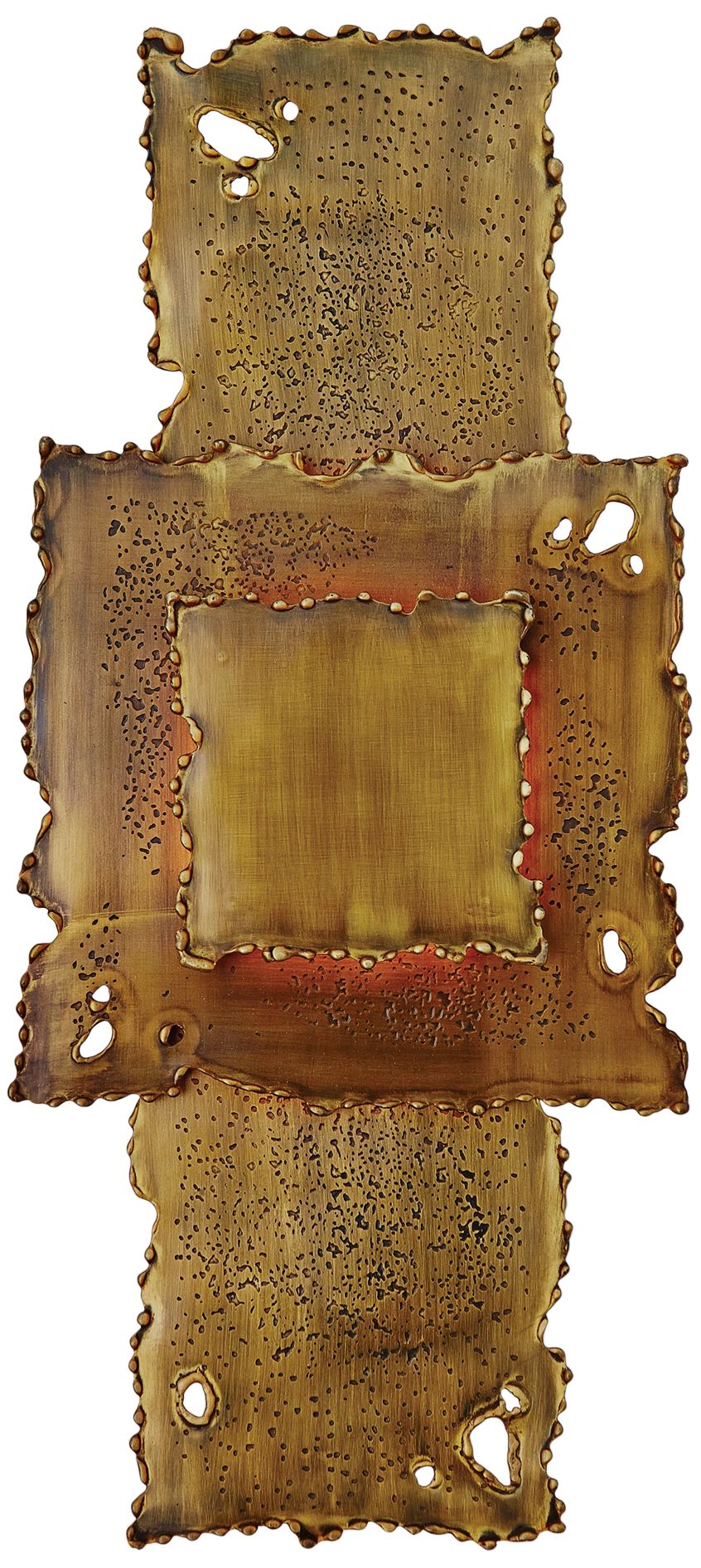 Melting Antique Brass Plug-In Wall Lamp