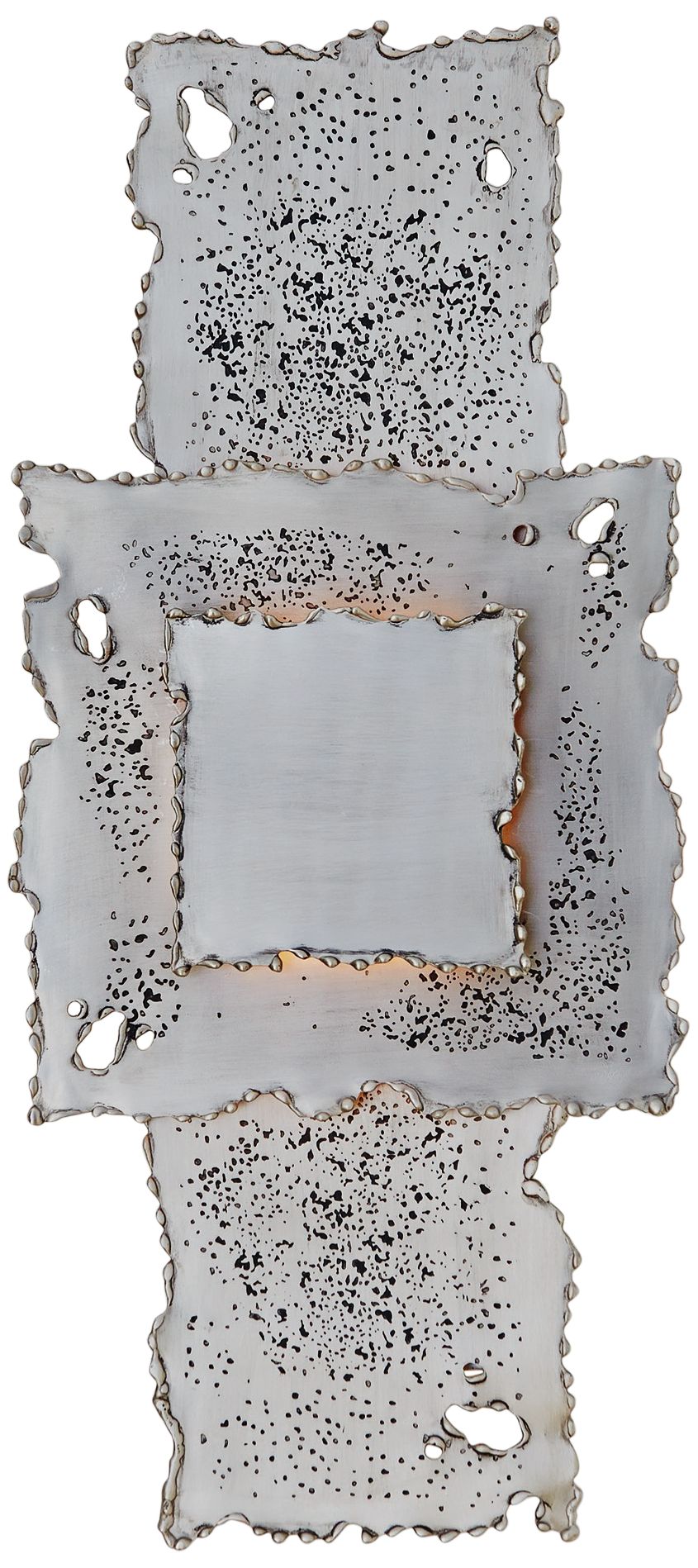 Melting Antique Nickel Plug-In Wall Lamp