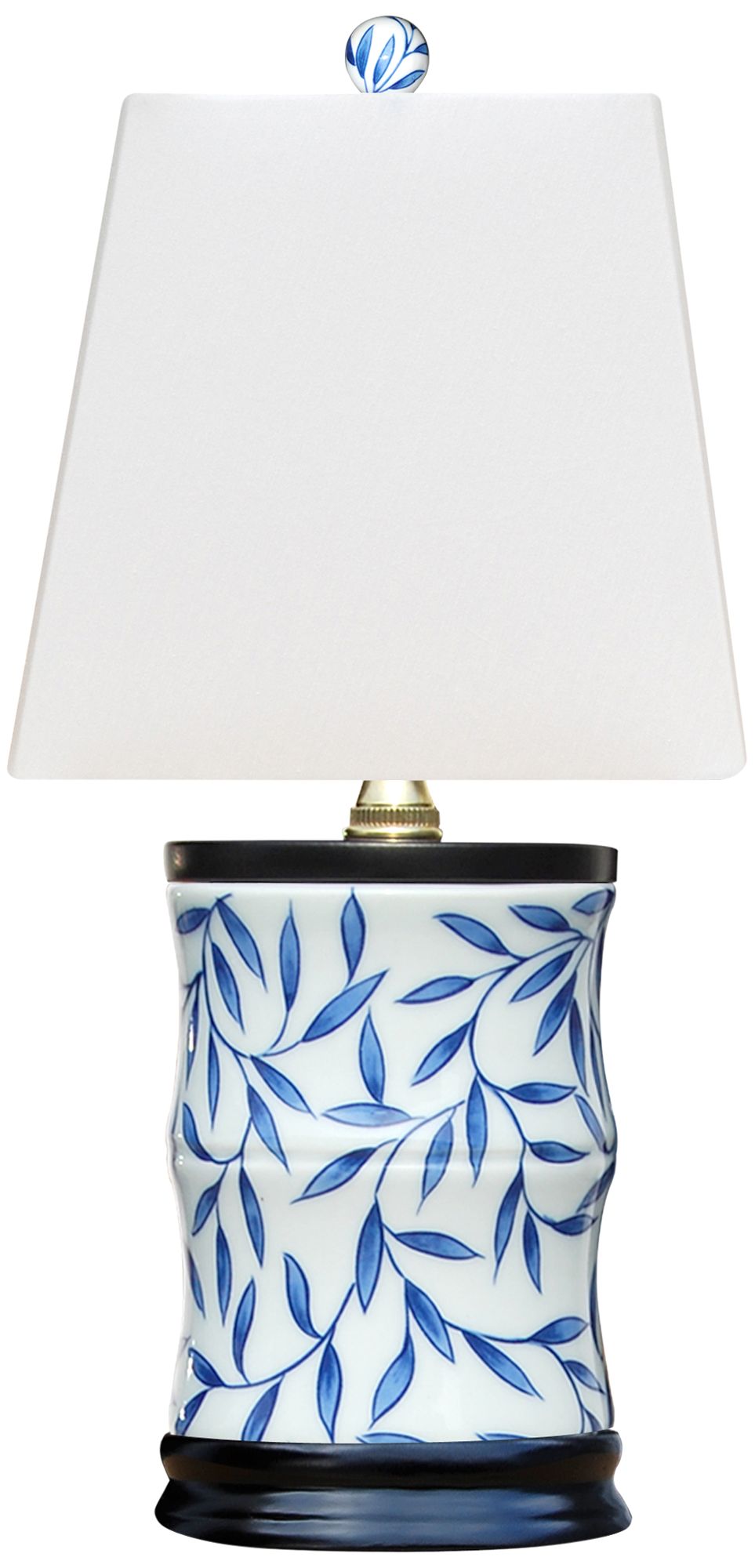 Yangtze 15" High Blue and White Porcelain Accent Table Lamp