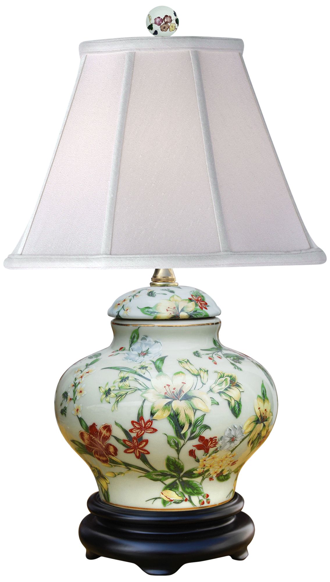 Devin MultiColor 16" High Traditional Porcelain Accent Table Lamp