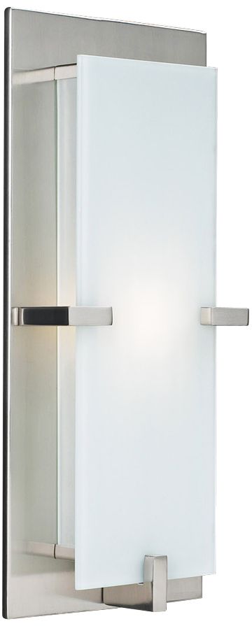 Polipo 16" High Satin Nickel Halogen Wall Sconce
