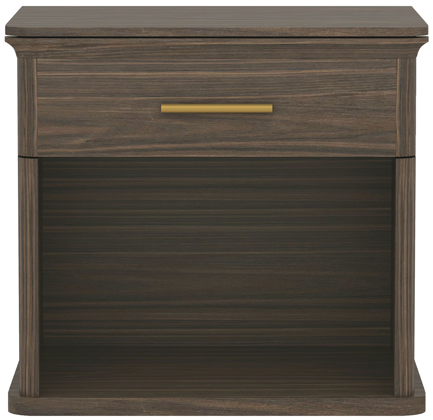 Clifford Traditional Nightstand in Walnut (1-Drawer)