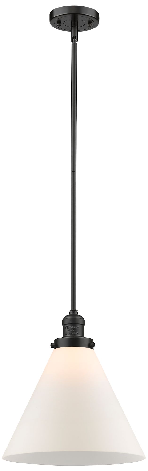 Innovations Lighting Franklin Restoration Cone 12" Led Mini Pendant - Oil Rubbed Bronze - W