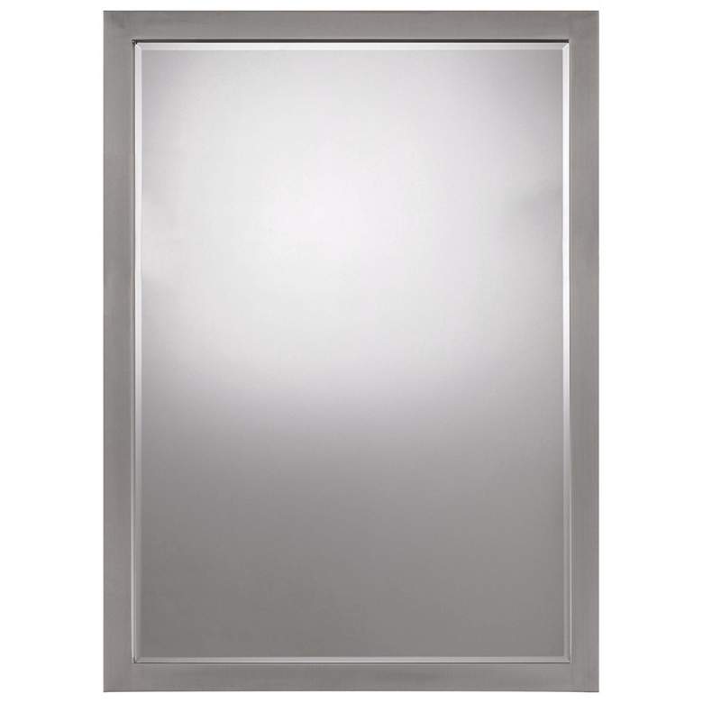 Paradox Brushed Nickel 24&quot; x 33&quot; Wall Mirror