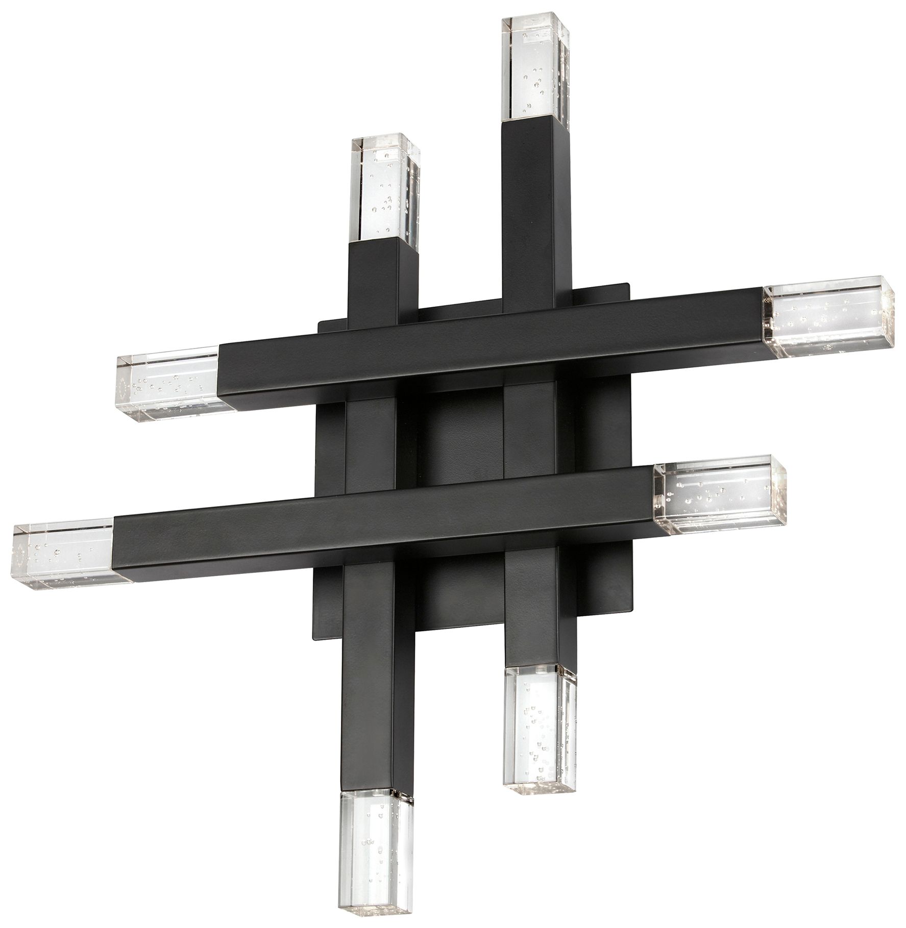 Francesca 15 3/4" High Matte Black LED Wall Sconce