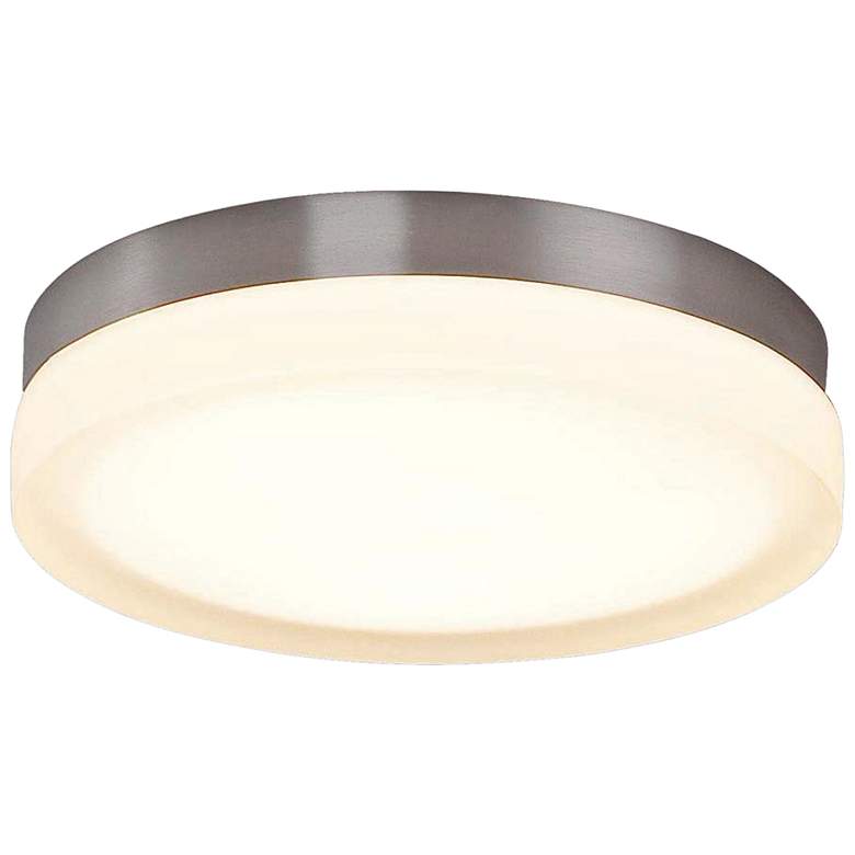 Image 2 dweLED Slice 9" Wide Brushed Nickel Round LED Ceiling Light