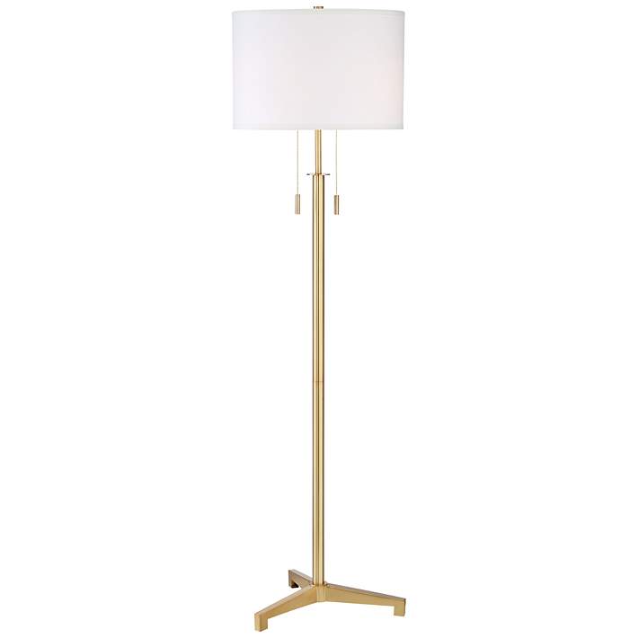 Possini Euro Encino Antique Brass, Possini Floor Lamp With Table Top
