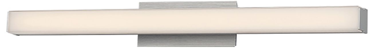 dweLED Brink 24" Wide Brushed Aluminum 3500K LED Bath Light