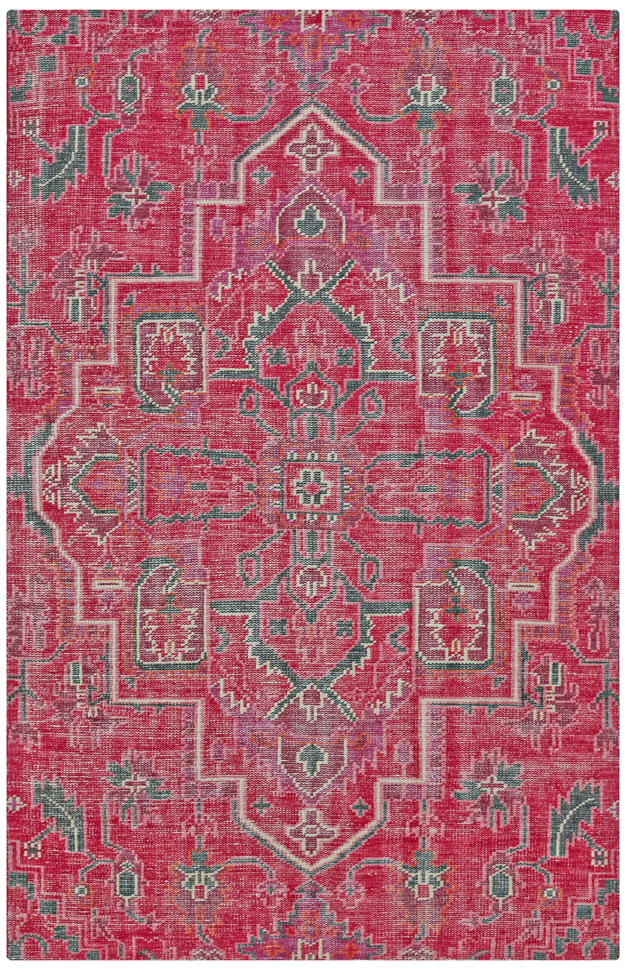 Kaleen Relic RLC01-92 Pink Wool Area Rug 