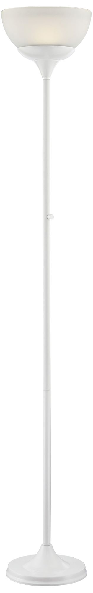 Lite Source Ward White LED Torchiere Floor Lamp