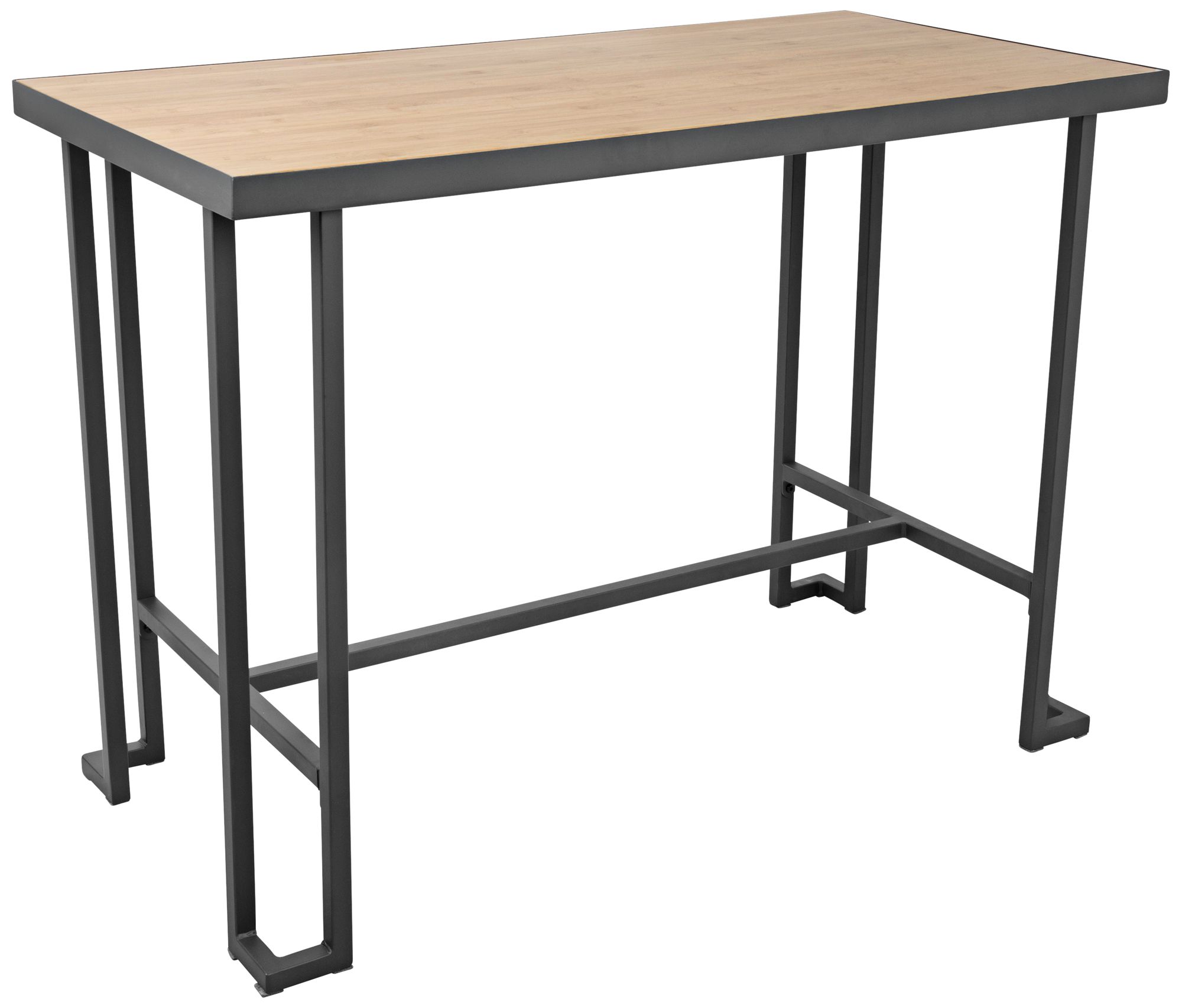 Roman 48" Wide Natural and Gray Rectangular Counter Table