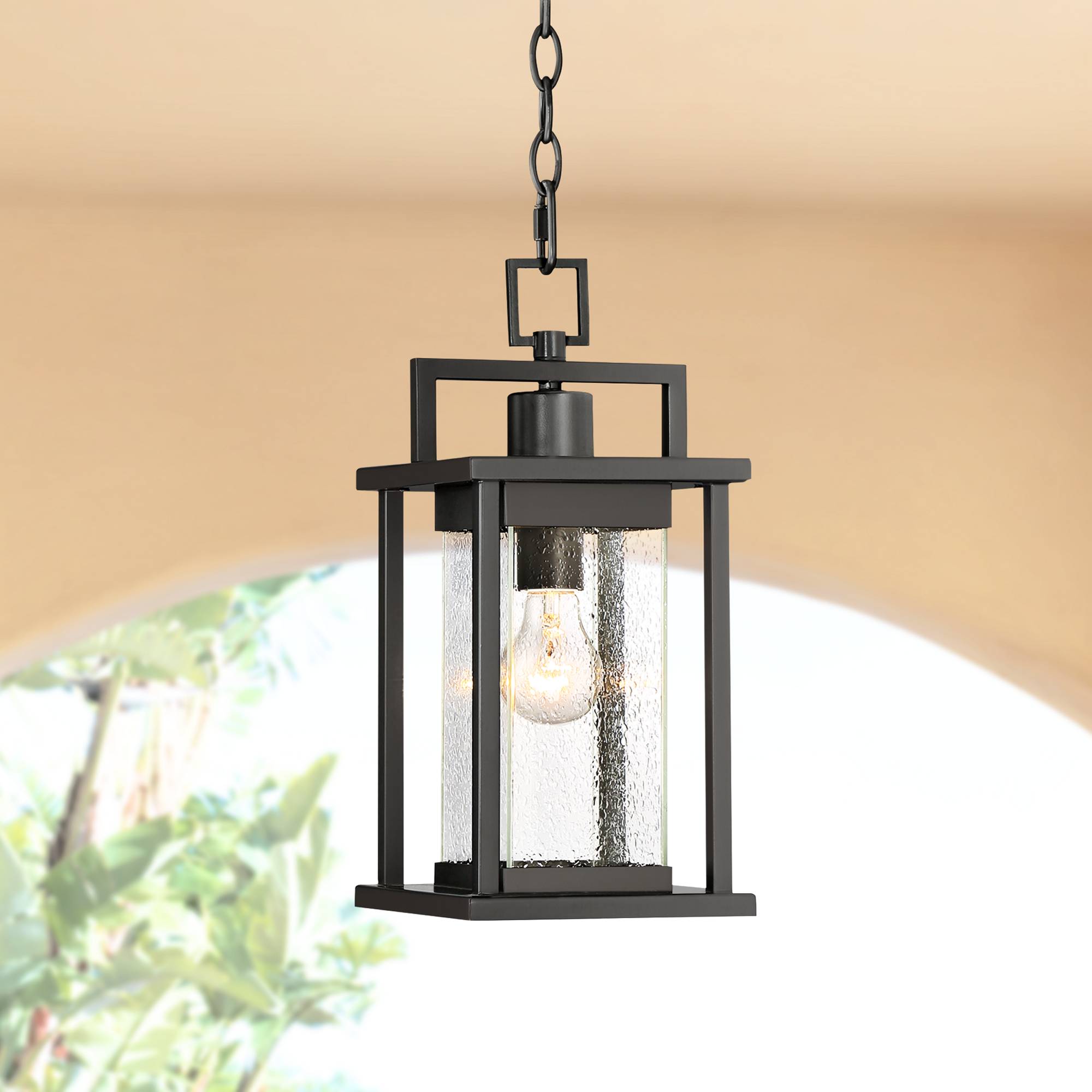 Details About Modern Outdoor Ceiling Light Hanging Painted Dark Gray 15 Exterior Porch Patio