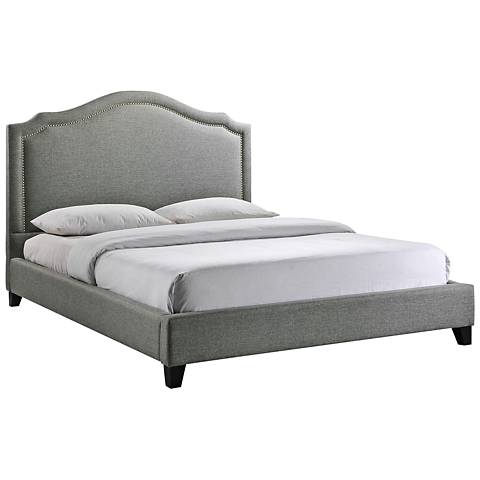 Hillsdale Soho Brushed Nickel Bed - #T4343 | Lamps Plus