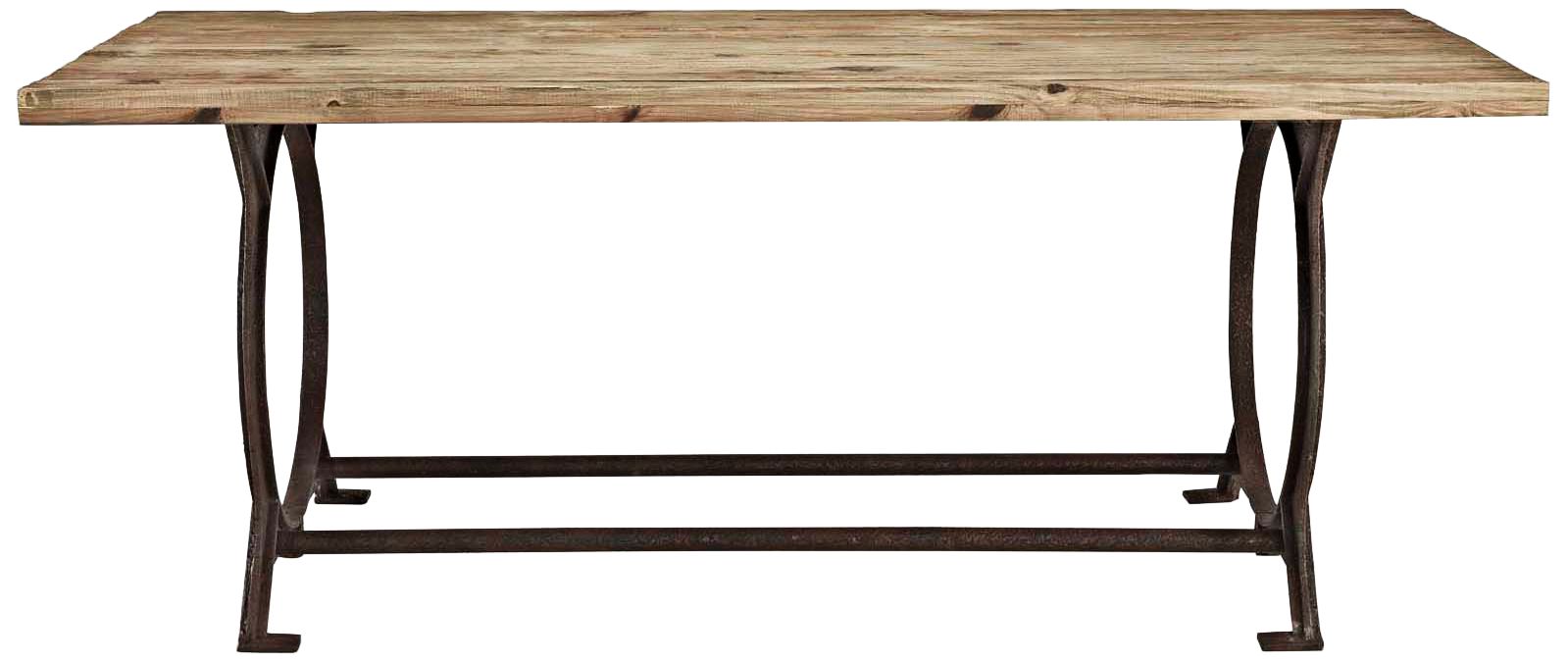 Effuse 76" Wide Brown Rectangular Dining Table