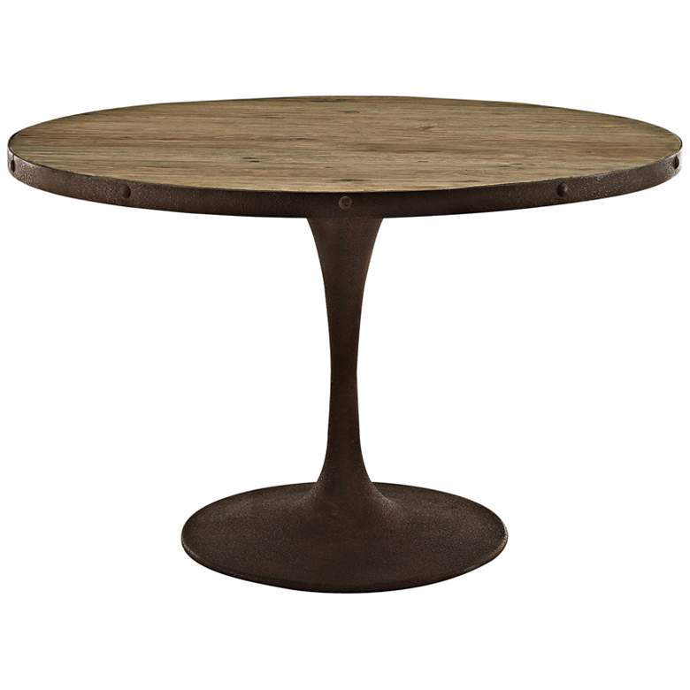 Image 1 Drive 47" Wide Brown Medium Round Dining Table
