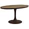 Drive 60" Wide  Brown Medium Oval Dining Table
