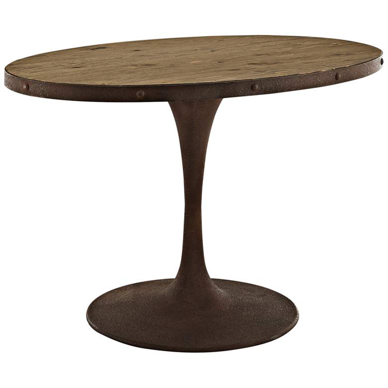 Drive 47&quot; Wide Brown Small Oval Dining Table