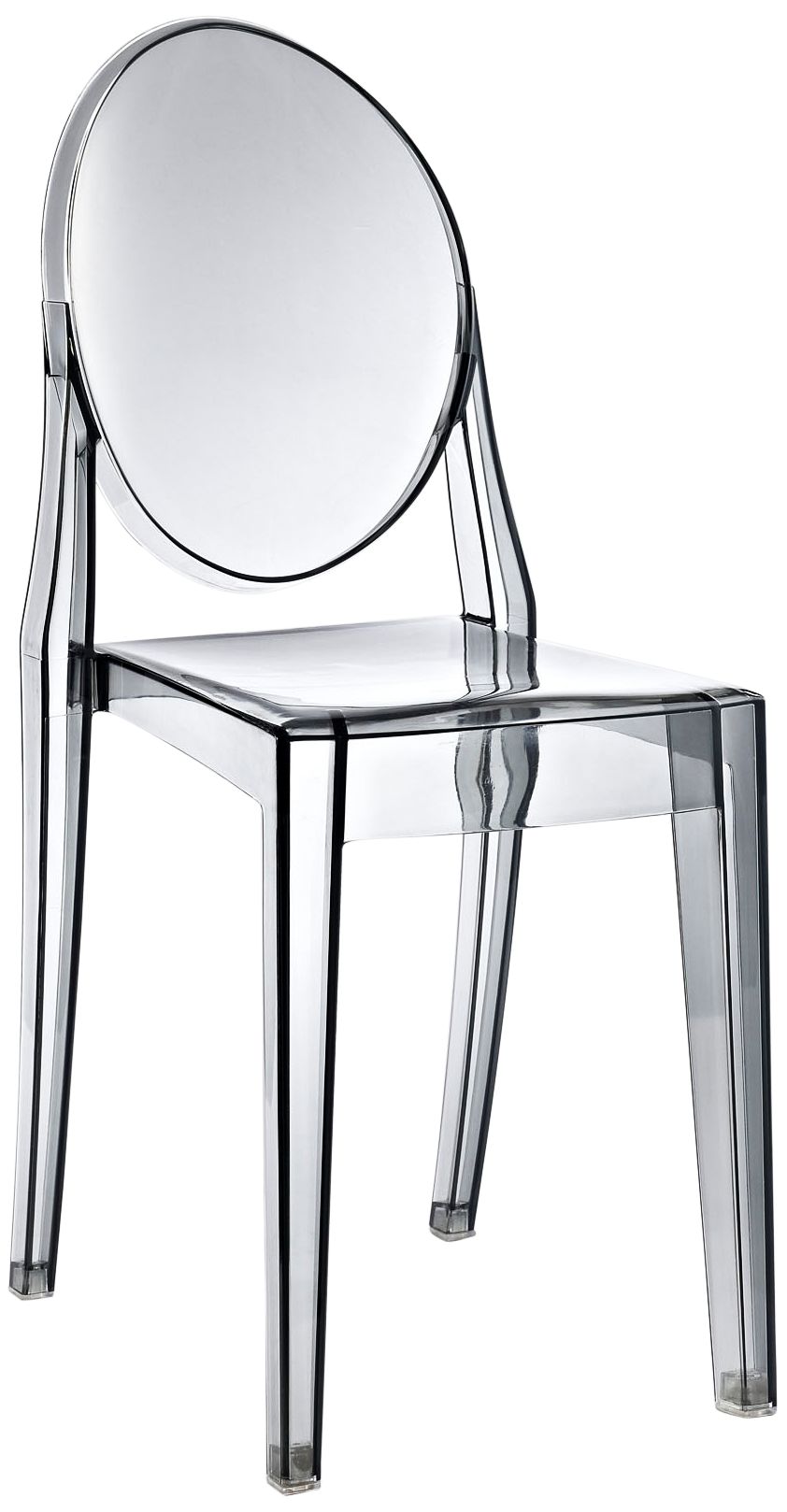 Casper Smoked Clear Outdoor Dining Chair