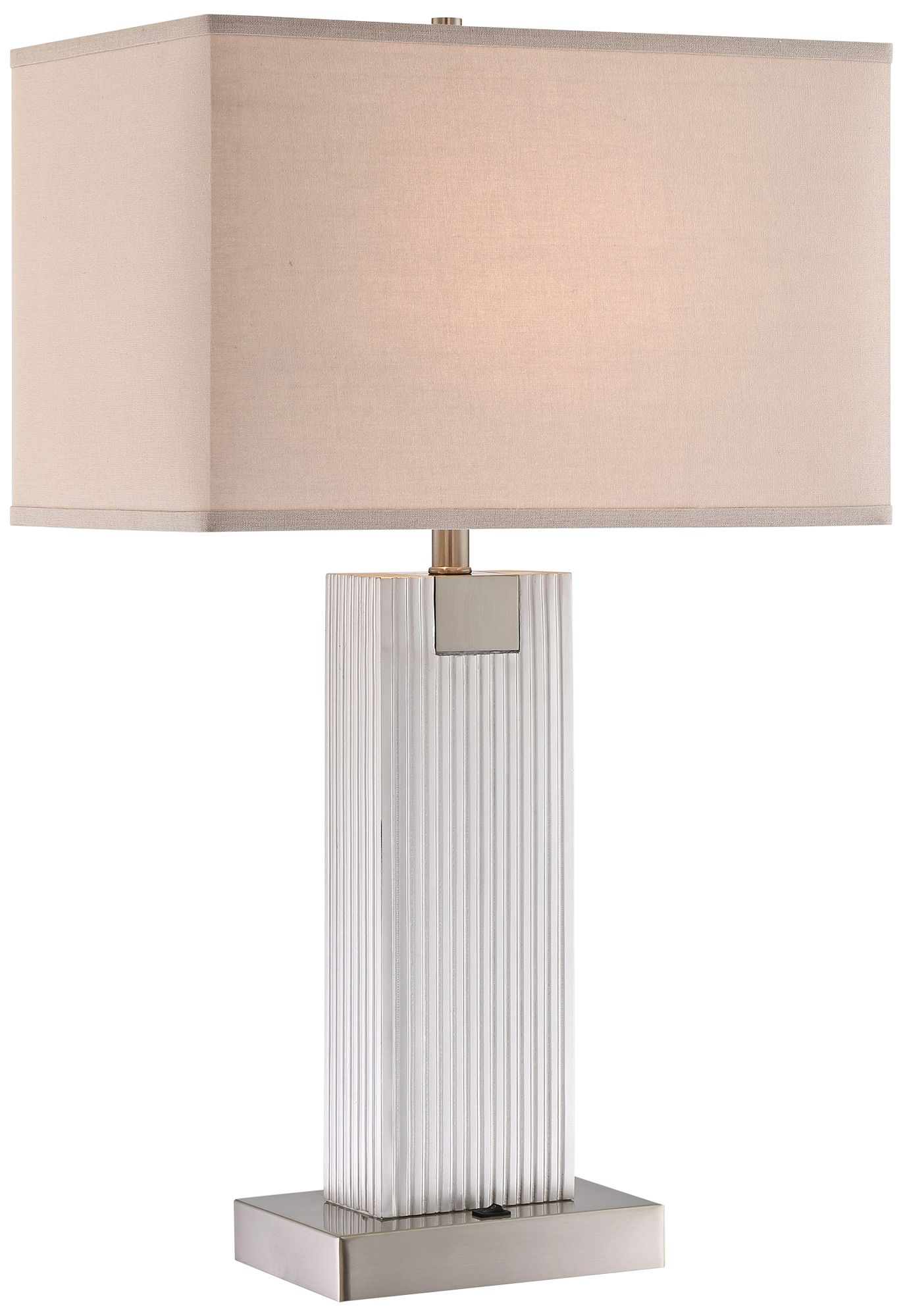 Lite Source Clifton Brushed Nickel 2-Light Table Lamp